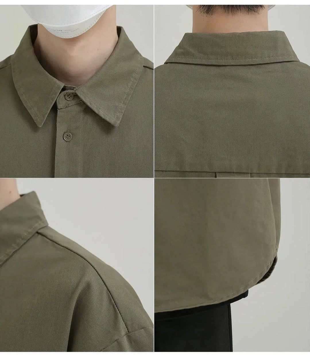 Casual Button-Up Shirt with Utility Pockets