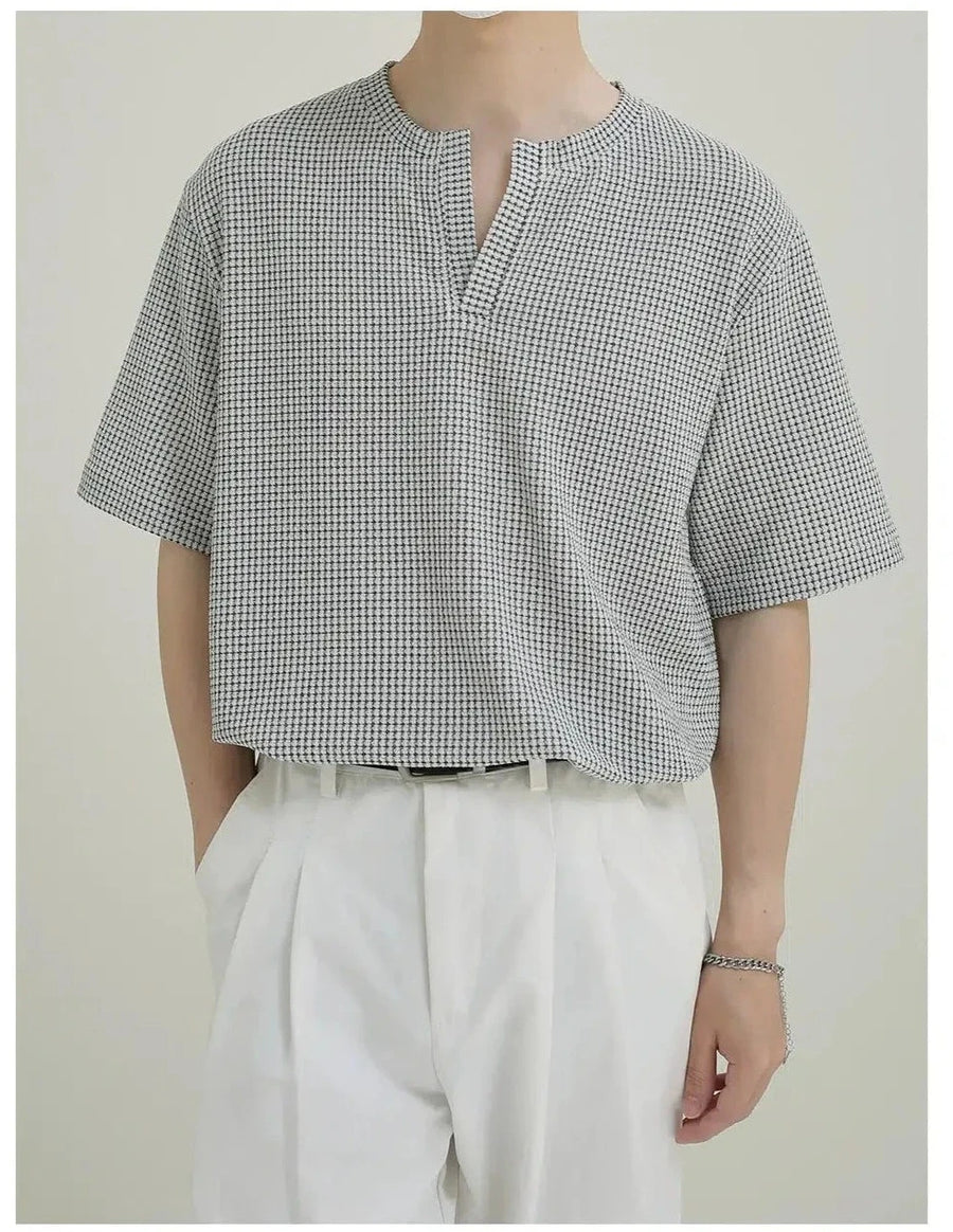 Casual Checked Short Sleeve Shirt