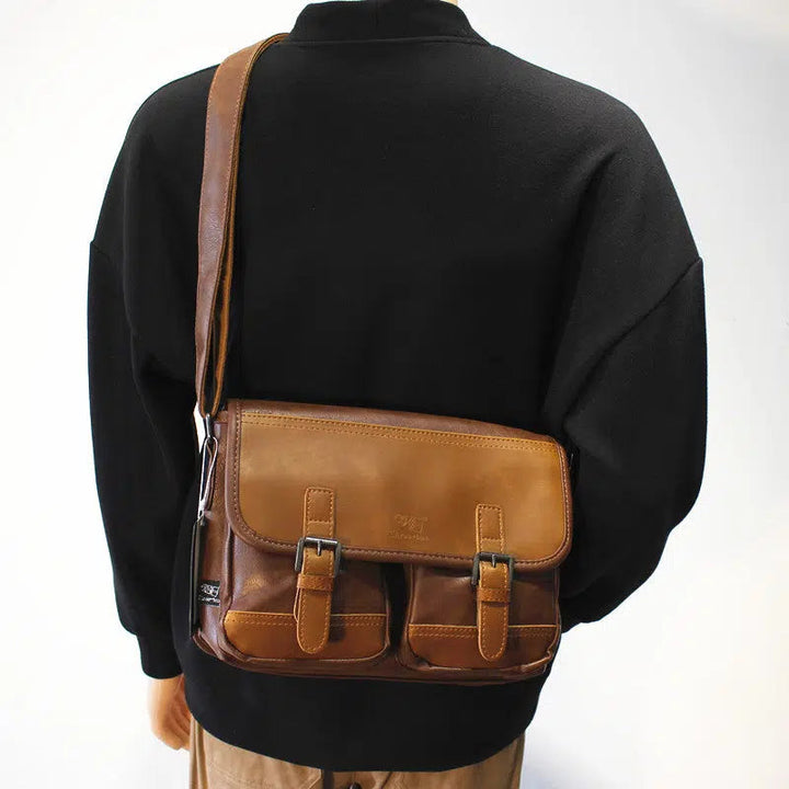 Casual College Style Leather Bag