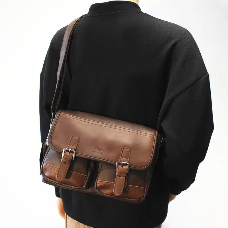 Casual College Style Leather Bag