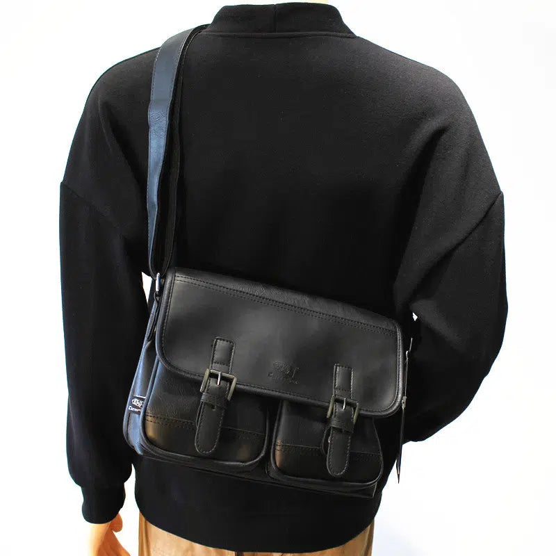 Casual College Style Leather Bag