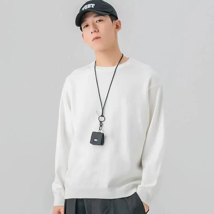 Casual Crew Neck Sweater