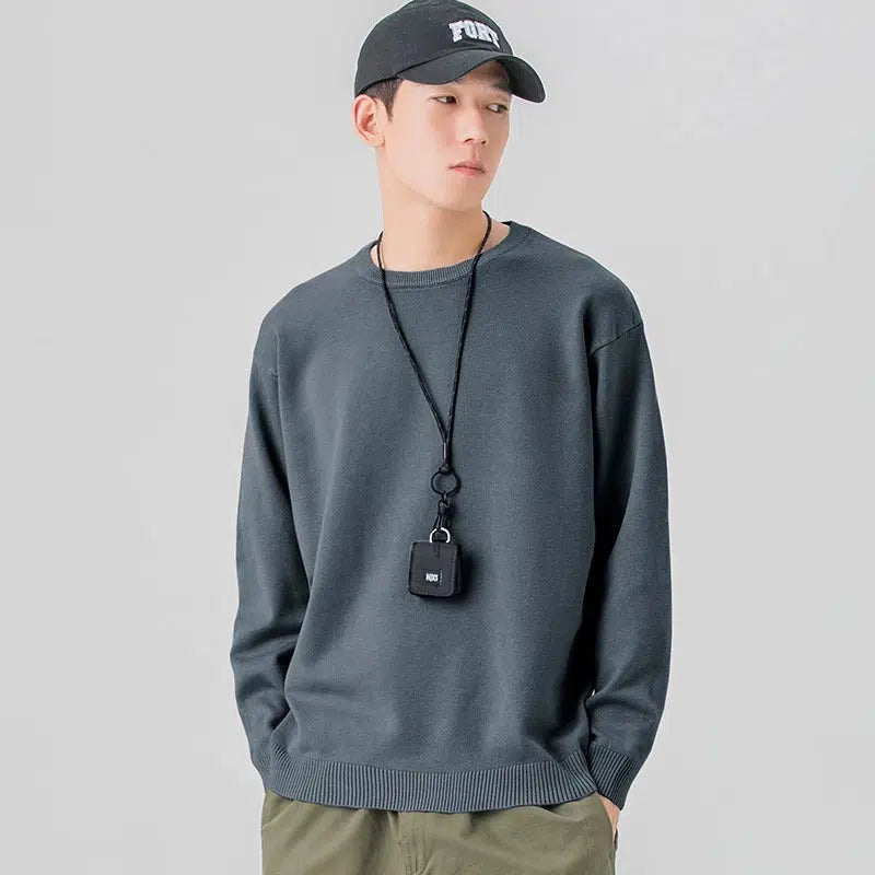 Casual Crew Neck Sweater