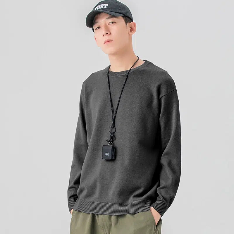 Casual Crew Neck Sweater