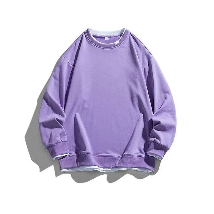 Casual Crew Neck Sweatshirt