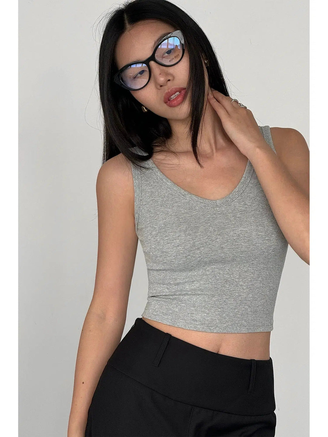 Casual Cropped Tank Tops