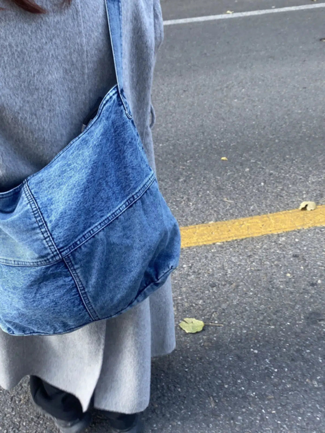 Casual Denim Shoulder Bag