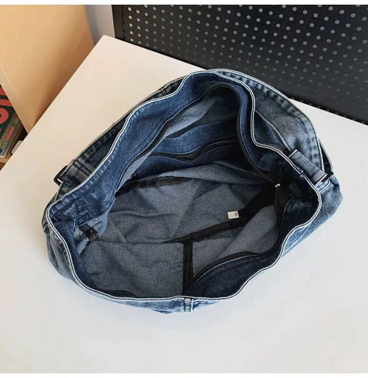 Casual Denim Shoulder Bag