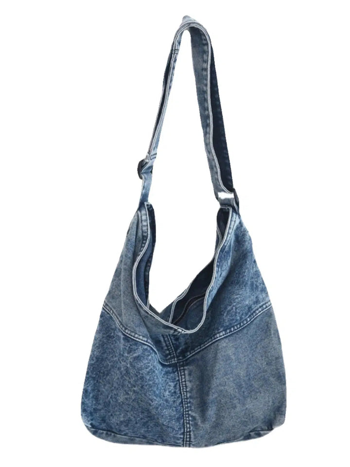 Casual Denim Shoulder Bag