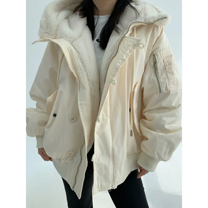 Fur Lining Hooded Jacket