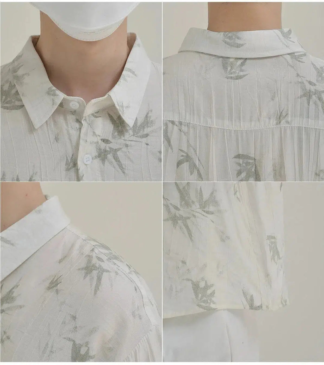 Casual Leaf Print Shirt