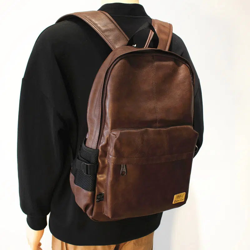 Casual Leather Backpack Bag