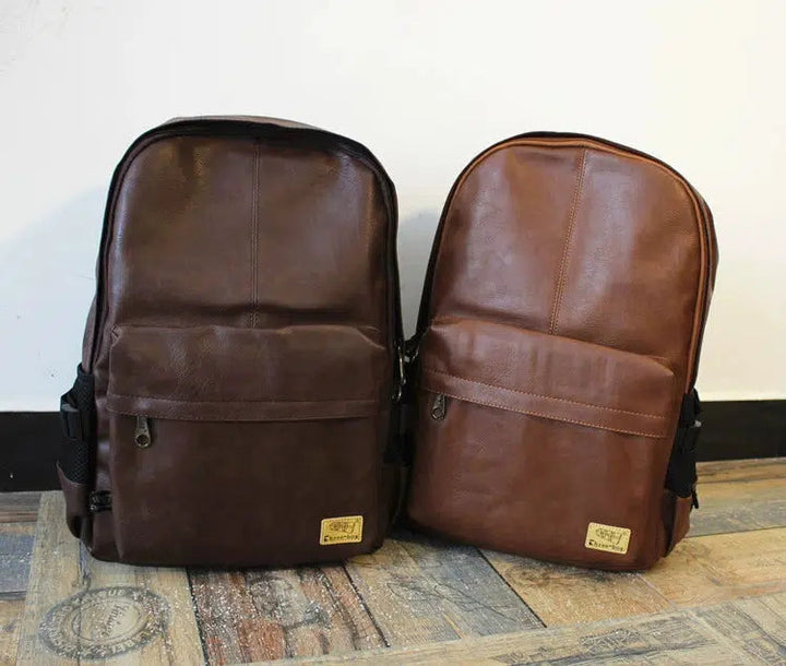 Casual Leather Backpack Bag