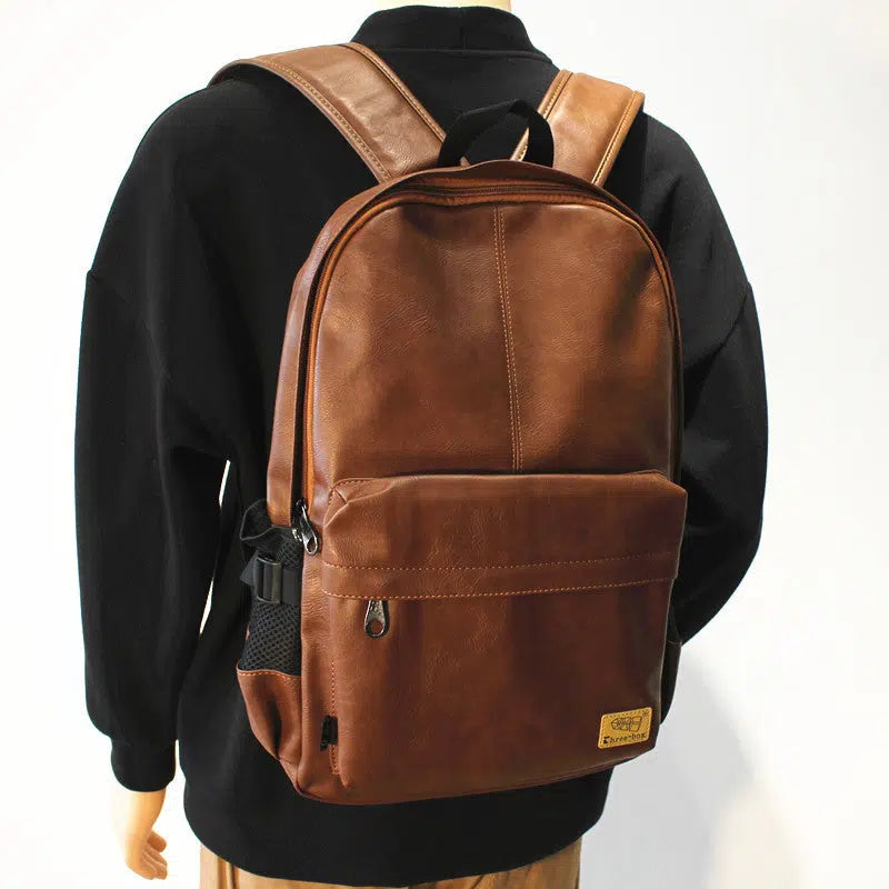 Casual Leather Backpack Bag