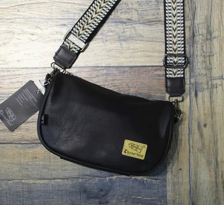 Casual Leather Crossbody Bag