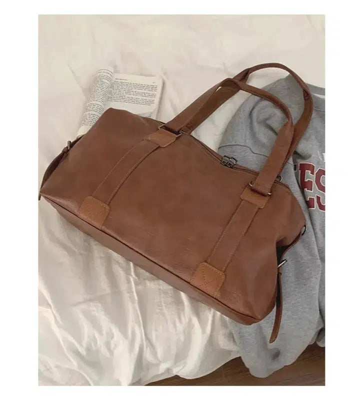 Casual Leather Satchel