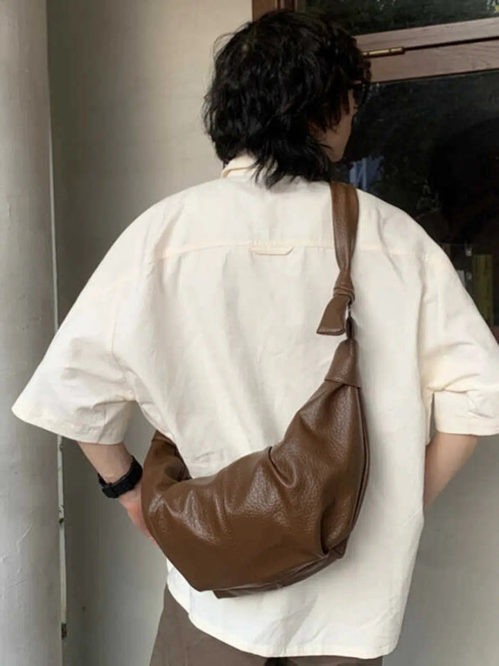 Casual Leather Shoulder Bag