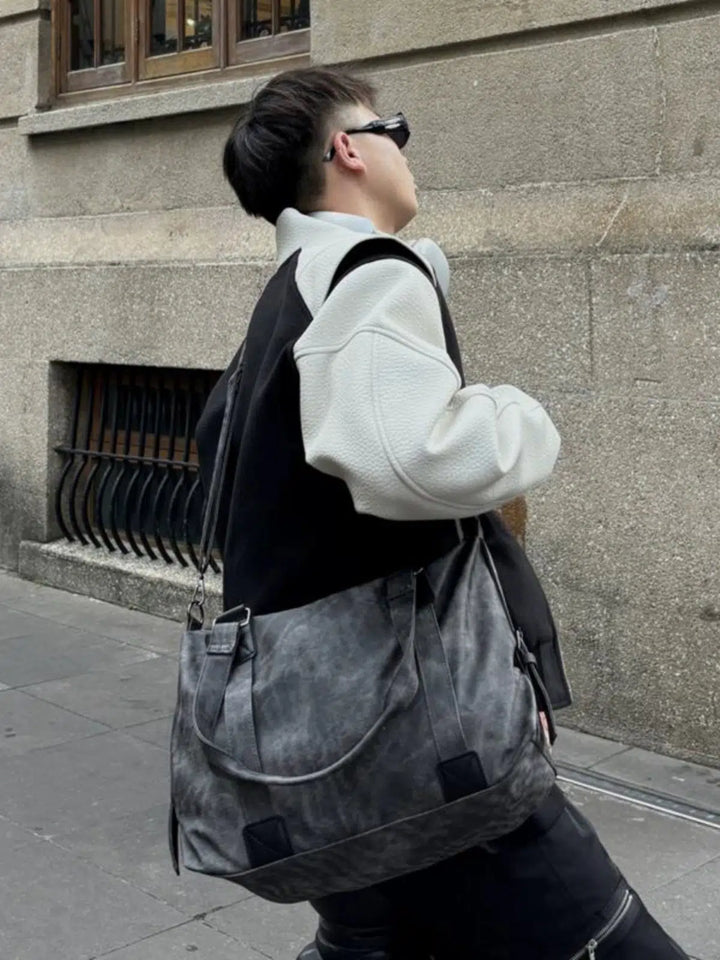 Casual Leather Shoulder Bag