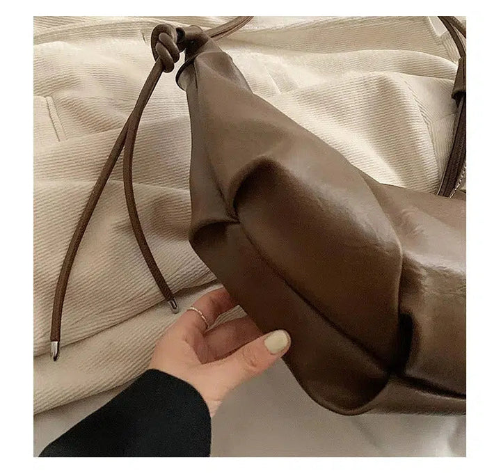 Casual Leather Shoulder Bag