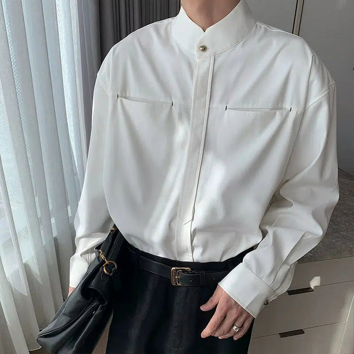 Casual Long Sleeve Button-Up Shirt