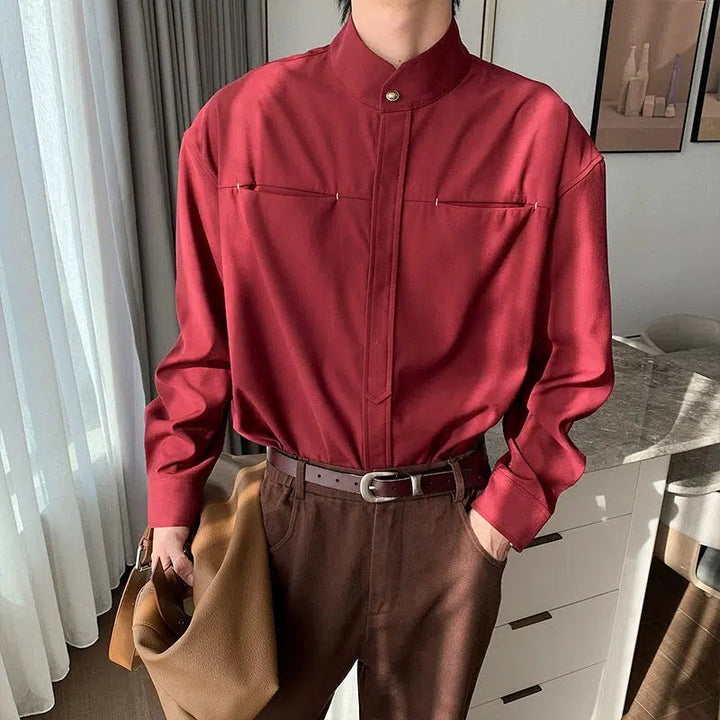 Casual Long Sleeve Button-Up Shirt