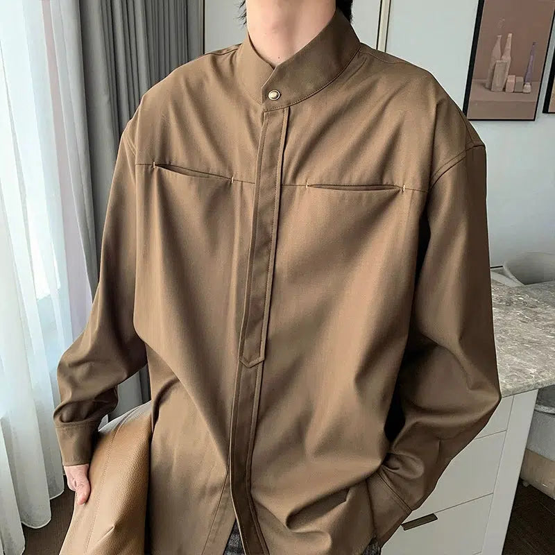 Casual Long Sleeve Button-Up Shirt