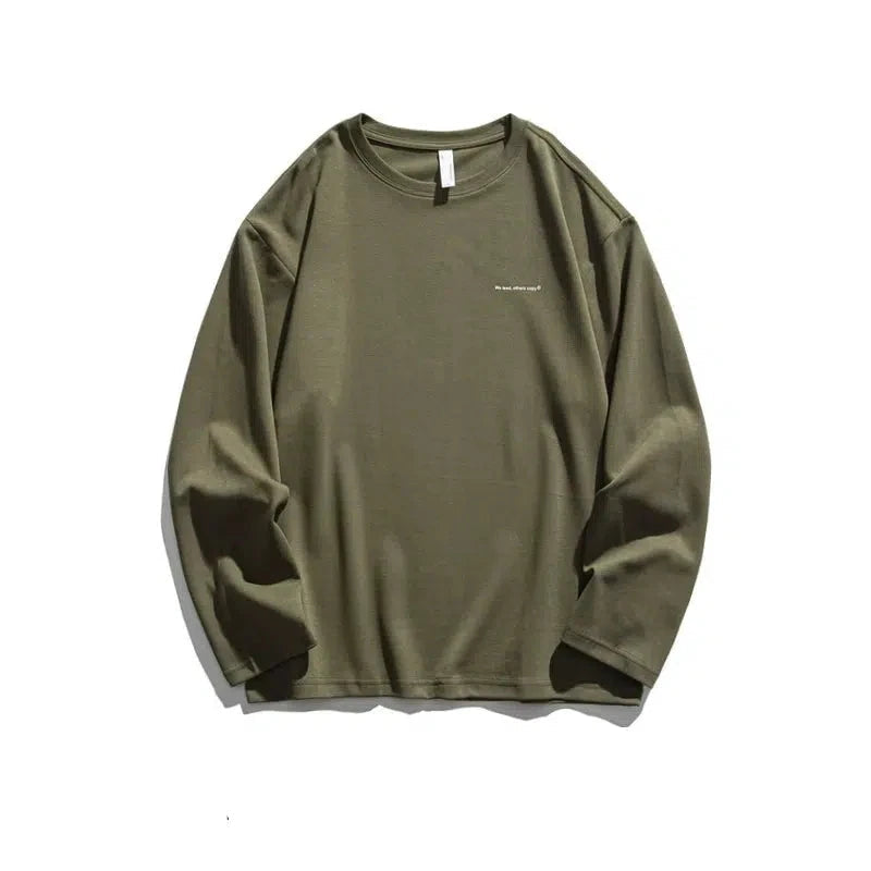 Casual Long Sleeve Crewneck T-Shirt