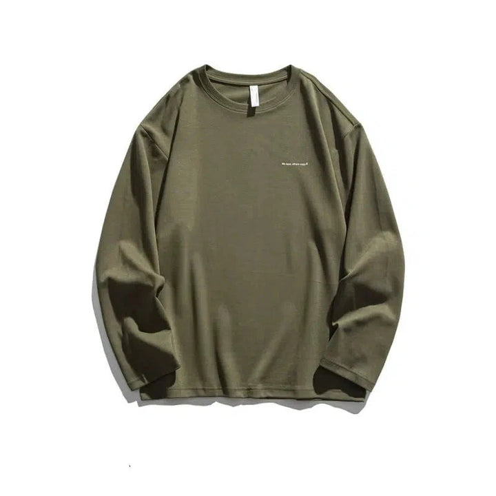 Casual Long Sleeve Crewneck T-Shirt