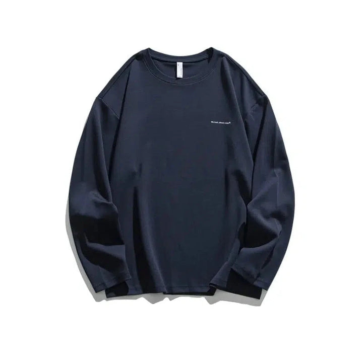 Casual Long Sleeve Crewneck T-Shirt