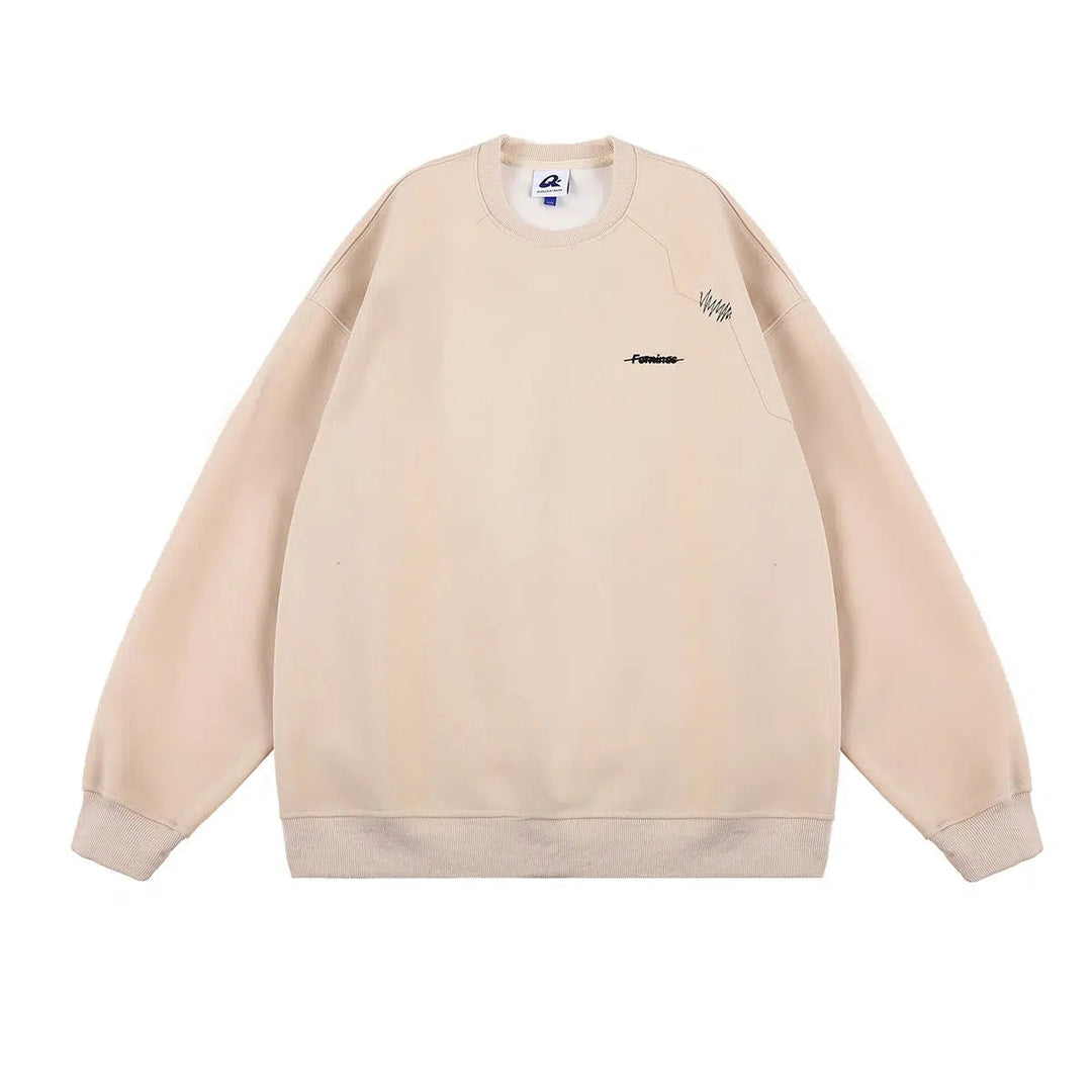 Front Logo Oversized Sweatshirt