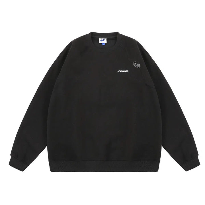 Front Logo Oversized Sweatshirt