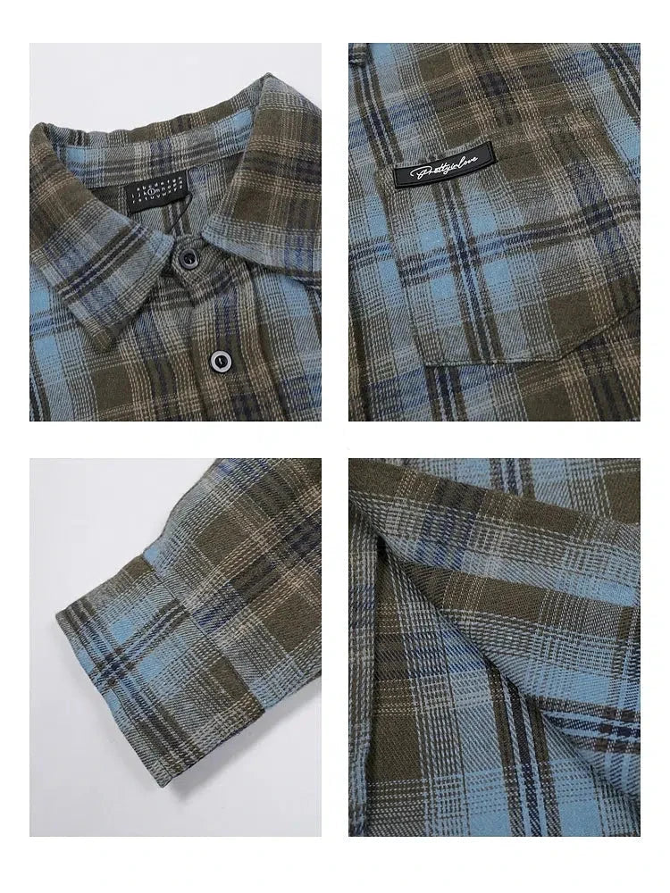 Casual Plaid Button Down Shirt