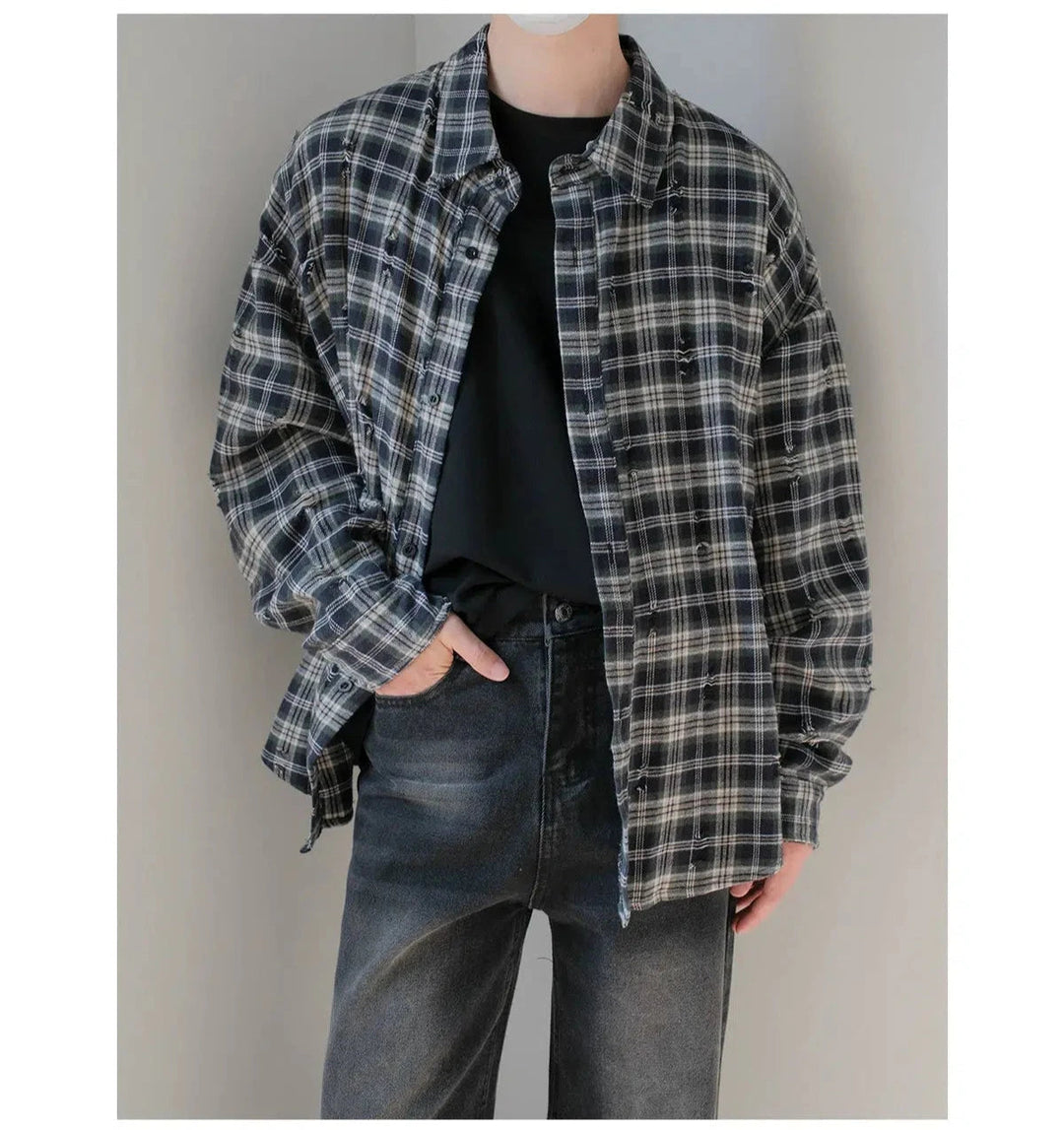 Casual Plaid Long Sleeve Shirt