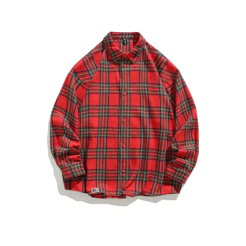 Casual Plaid Long-sleeved Shirt