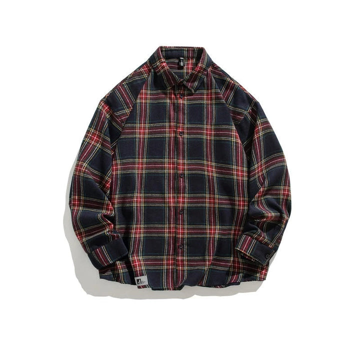 Casual Plaid Long-sleeved Shirt