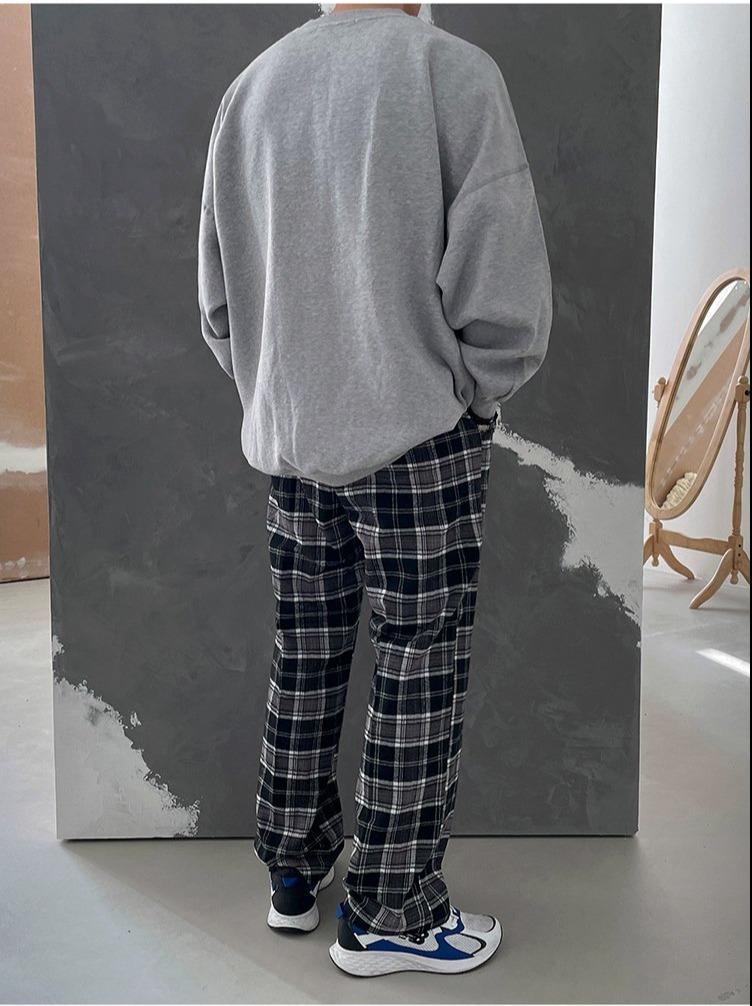 Casual Plaid Pants