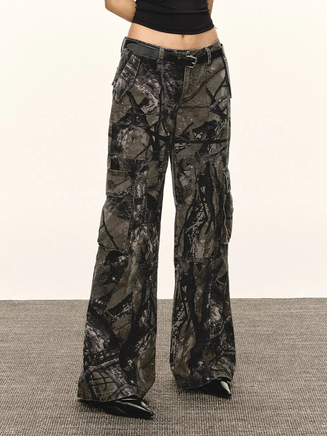 Casual Printed Cargo Pants