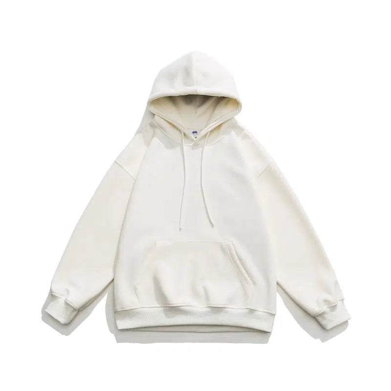 Basic Drawstring Pullover Hoodie