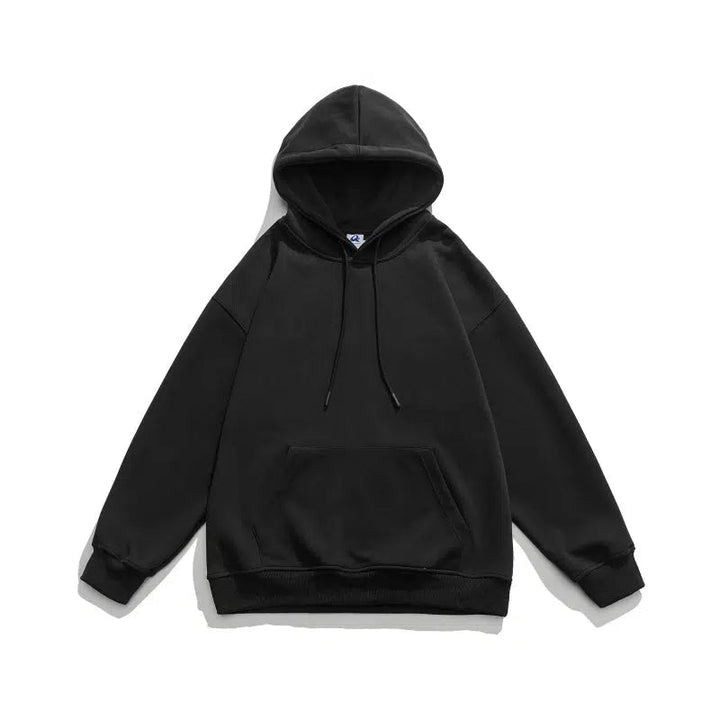 Basic Drawstring Pullover Hoodie