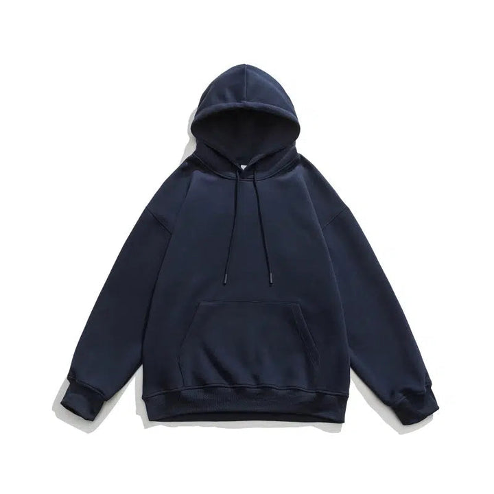 Basic Drawstring Pullover Hoodie