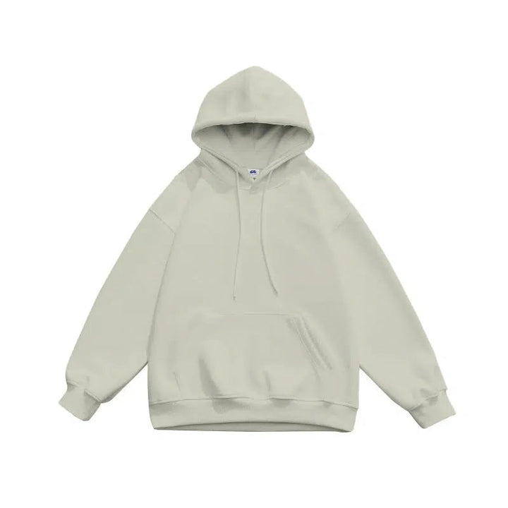 Basic Drawstring Pullover Hoodie