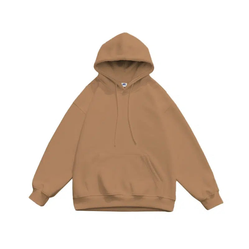 Basic Drawstring Pullover Hoodie