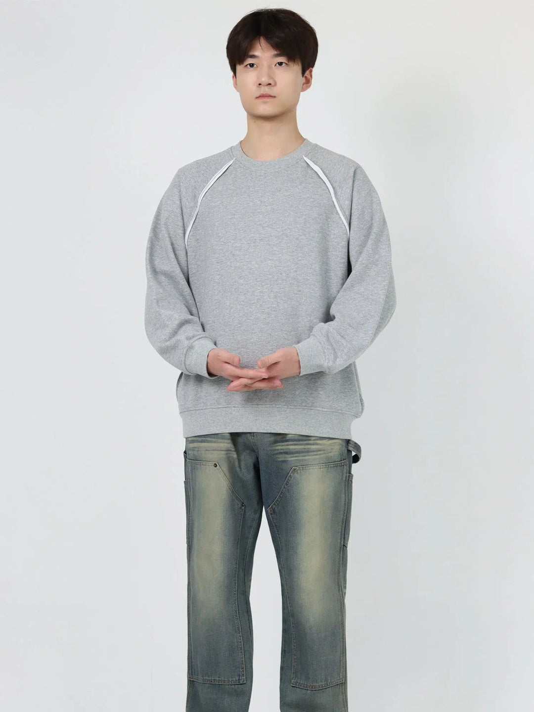 Crew Neck Long Sleeve Pullover