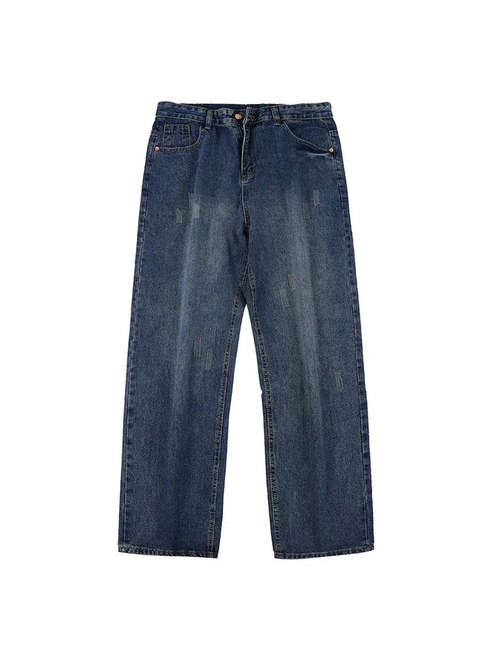 Washed Denim Pants