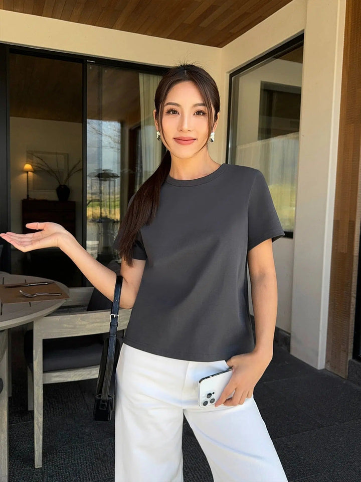 Casual Round Neck T-shirt