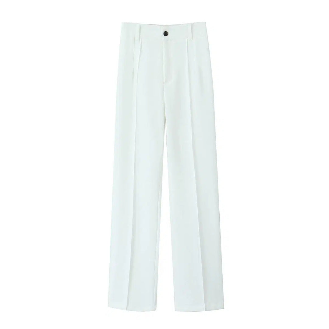 Casual Straight-Leg Pants