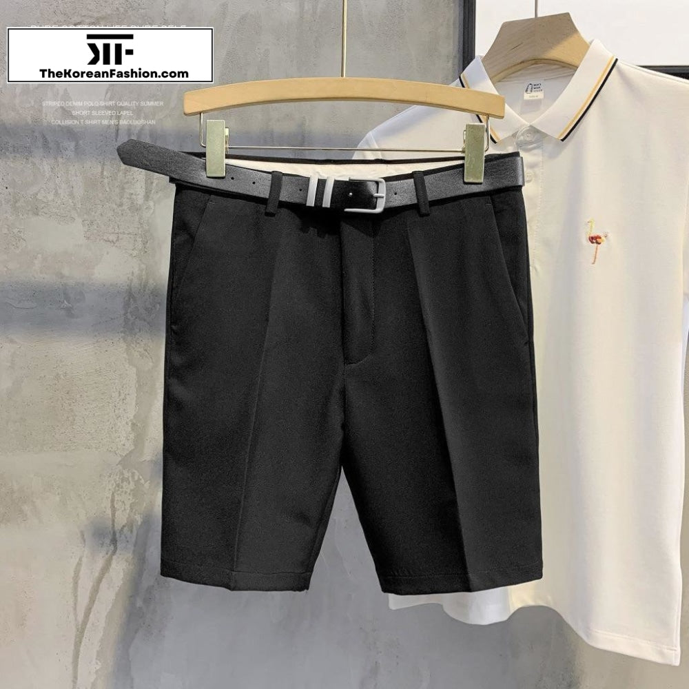 Casual Suit Short With Belt