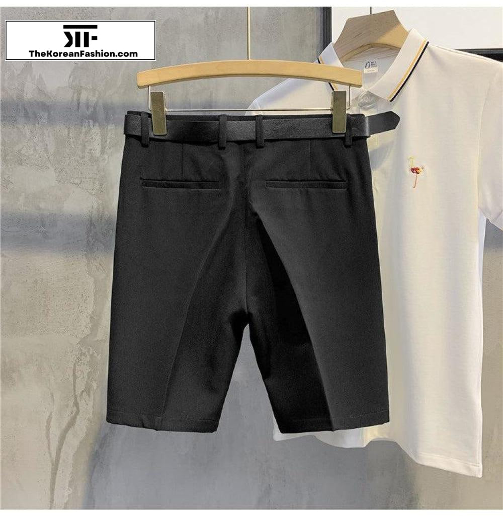 Casual Suit Short With Belt