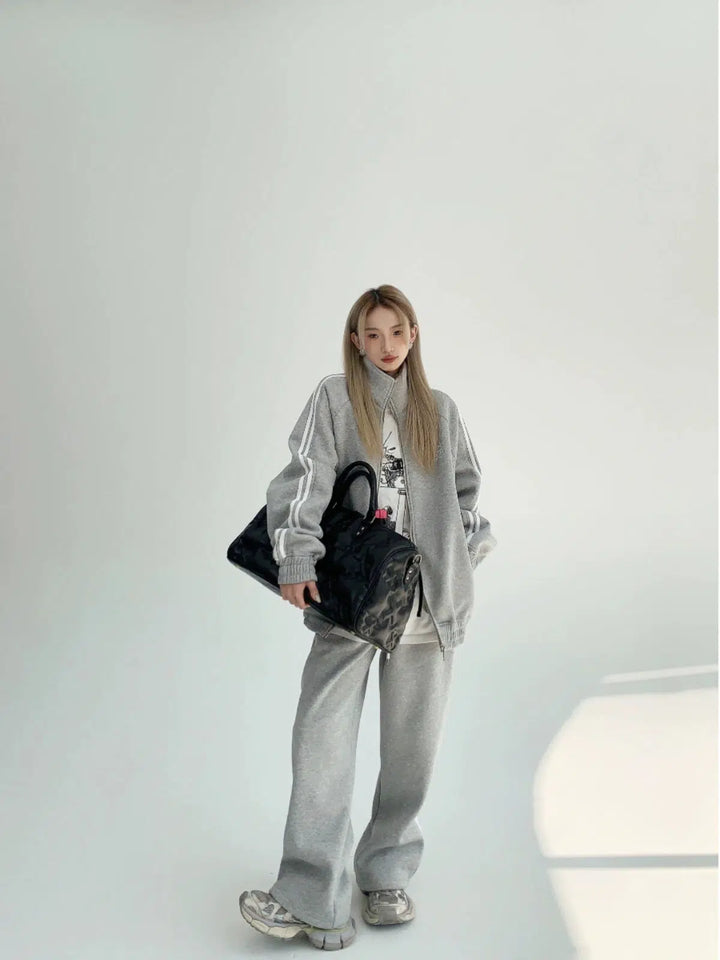 Casual Track Suit with Jacket and Pants