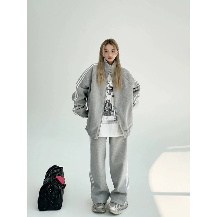 Casual Track Suit with Jacket and Pants